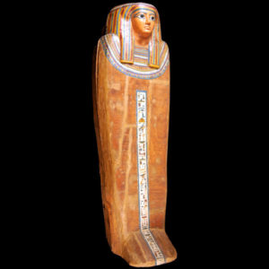 Ancient Egyptian coffin of Tjenkhaykhetes from Deir el Bahari Thebes dated 747 – 656 BC