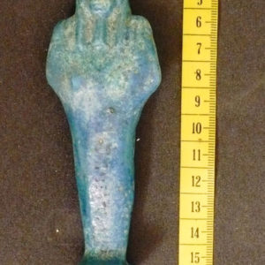 Ancient Egyptian shabti from Abydos dated 664 – 332 BC