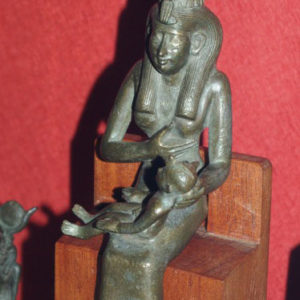 Ancient Egyptian Isis figurine from Saqqara dated 664 – 332 BC