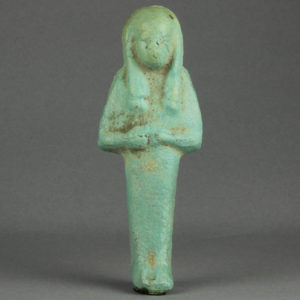 Ancient Egyptian shabti from Abydos dated 1069 – 664 BC