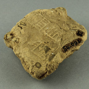 Ancient Egyptian sealing fragment from Abydos dated 3000 – 2890 BC