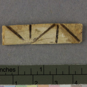Ancient Egyptian inlay fragment from Abydos dated 3000 – 2890 BC