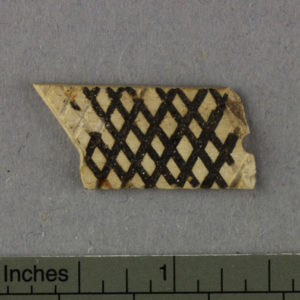 Ancient Egyptian inlay fragment from Abydos dated 3000 – 2890 BC