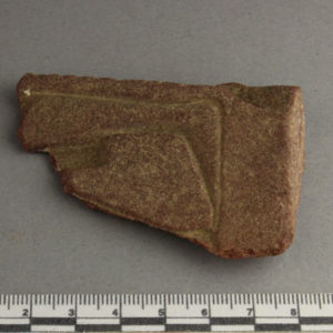 Ancient Egyptian decorated red quartzite fragment from Amarna dated 1550 – 1295 BC