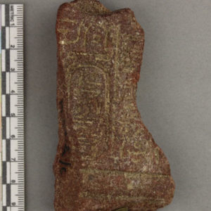 Ancient Egyptian inscribed red quartzite fragment from Amarna dated 1550 – 1295 BC