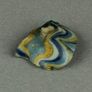 Ancient Egyptian glass fragment from Amarna dated 1550 – 1295 BC