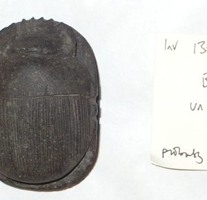 Ancient Egyptian heart scarab from Abydos dated 664 – 332 BC