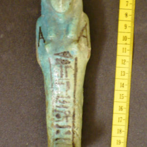 Ancient Egyptian shabti from Abydos dated 1069 – 664 BC