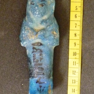 Ancient Egyptian shabti from Thebes dated 1069 – 664 BC