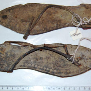 Ancient Egyptian sandal from Faiyum dated 30 BC – AD 395