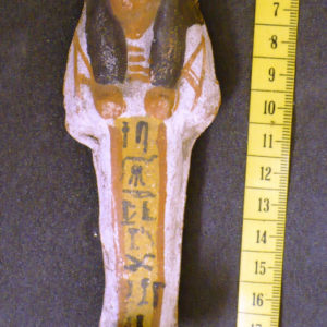 Ancient Egyptian shabti from Abydos dated 1550 – 1069 BC