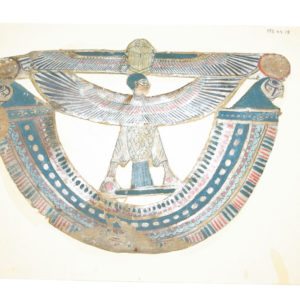 Ancient Egyptian pectoral from mummy case from Atfih Meydum dated 332 BC – AD 395