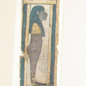 Ancient Egyptian panel from mummy case from Atfih Maidum dated 332 BC – AD 395