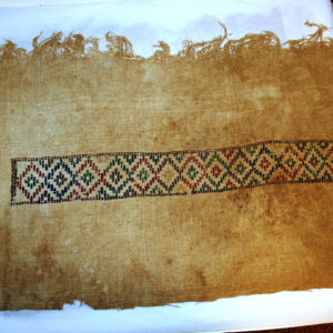 Ancient Egyptian textile fragment from Illahun dated AD 395 – 642