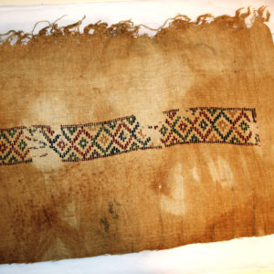 Ancient Egyptian textile fragment from Illahun dated AD 395 – 642