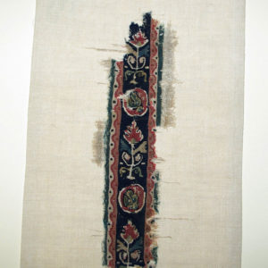 Ancient Egyptian textile fragment from Antinoe dated AD 395 – 642