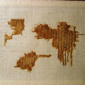 Ancient Egyptian linen fragments from Amarna dated 1550 – 1069 BC