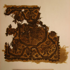 Ancient Egyptian textile fragment from Oxyrhynchus dated AD 395 – 642