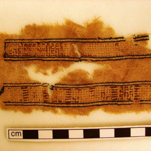 Ancient Egyptian textile fragment from Oxyrhynchus dated AD 395 – 642