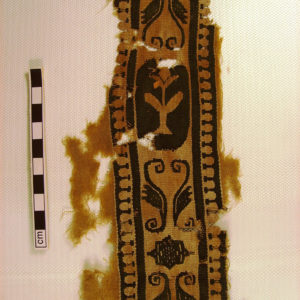 Ancient Egyptian textile fragment from Oxyrhynchus dated AD 395 – 642