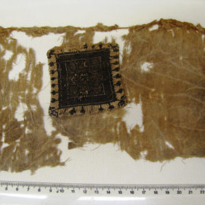 Ancient Egyptian textile fragment from Oxyrhynchus dated AD 395 – 642