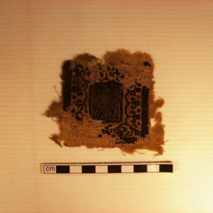 Ancient Egyptian textile fragment from Oxyrhynchus dated AD 395 – 642