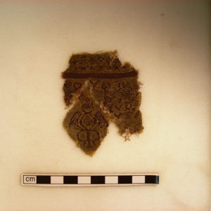 Ancient Egyptian textile fragment from Oxyrhynchus dated AD 395 – 642