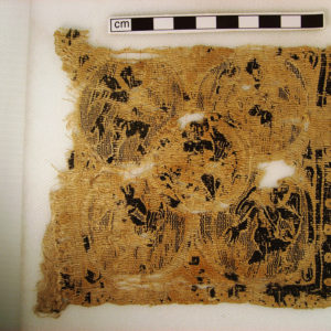 Ancient Egyptian textile fragment from Oxyrhynchus dated AD 395 – 642