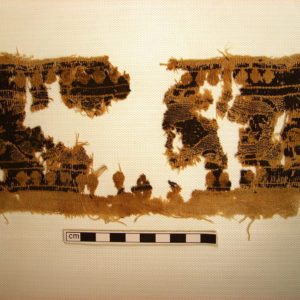 Ancient Egyptian textile fragment from Oxyrhynchus dated AD 395 – 642