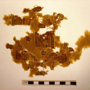 Ancient Egyptian textile fragment from Oxyrhynchus dated AD 395 – 642