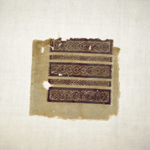 Ancient Egyptian textile fragment from Faiyum dated AD 395 – 642