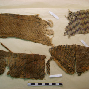 Ancient Egyptian linen fragment from Karanis dated After AD 642