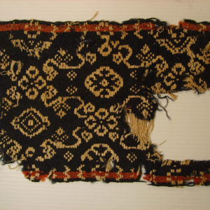 Ancient Egyptian textile fragment from Hawara dated AD 395 – 642