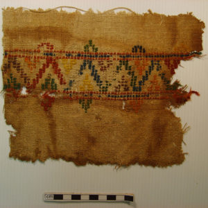 Ancient Egyptian textile fragment from Hawara or Illahun
 dated AD 395 – 642