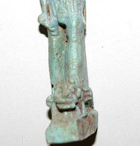 Ancient Egyptian amulet of a god dated 664 – 332 BC