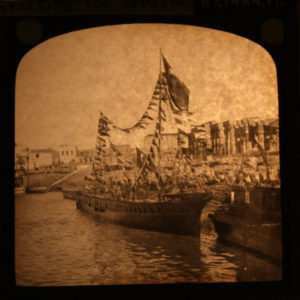 Supporting material glass lantern slide from Nubia Sudan dated AD 1900s