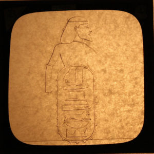 Supporting material glass lantern slide from Nubia Sudan dated AD 1900s