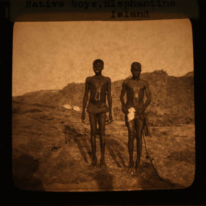 Supporting material glass lantern slide from Nubia Sudan dated AD 1900s