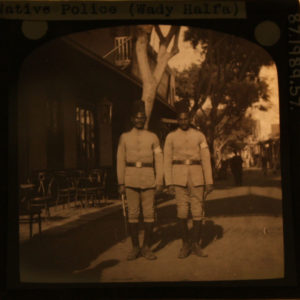 Supporting material glass lantern slide from Nubia Sudan dated AD 1900s