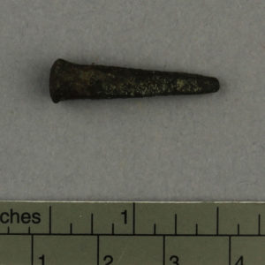 Ancient Egyptian nail from Tanis dated 332 – 30 BC