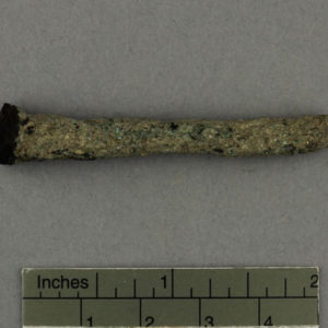 Ancient Egyptian nail from Tanis dated 332 – 30 BC