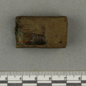 Ancient Egyptian lizard reliquary fragment from Naukratis