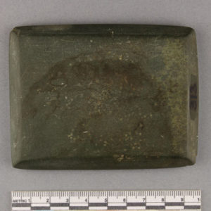 Ancient Egyptian cosmetic palette from Naqada dated 3500 – 3200 BC