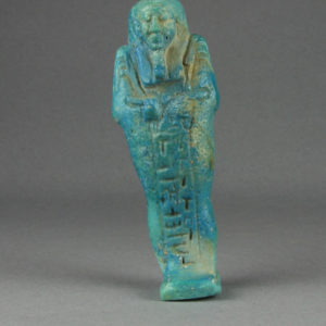 Ancient Egyptian shabti from Abydos dated 664 – 332 BC