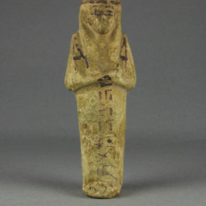 Ancient Egyptian shabti dated 1069 – 664 BC