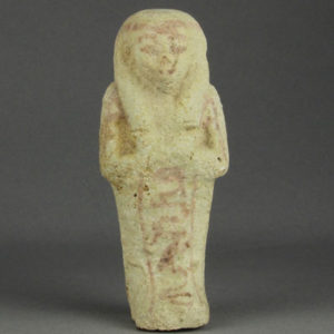 Ancient Egyptian shabti from Abydos dated 1069 – 664 BC