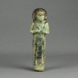 Ancient Egyptian shabti from Abydos dated 1069 – 664 BC