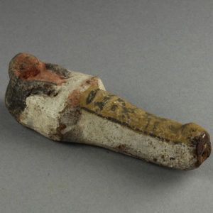 Ancient Egyptian shabti from Abydos dated 1550 – 1069 BC