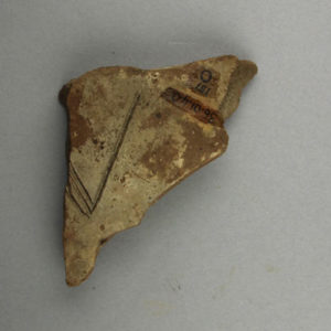 Ancient Egyptian body sherd from Abydos dated 3000 – 2890 BC