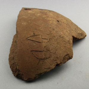 Ancient Egyptian body sherd from Abydos dated 3000 – 2890 BC